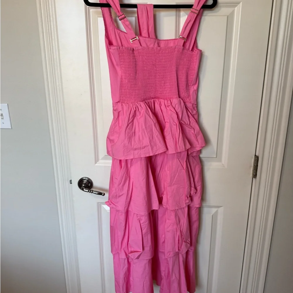 Show Me Your Mumu Med Midi Dress in Pinck Poplin- size XL - Picture 6 of 9